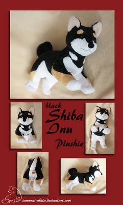 Black Shiba Inu Plushie