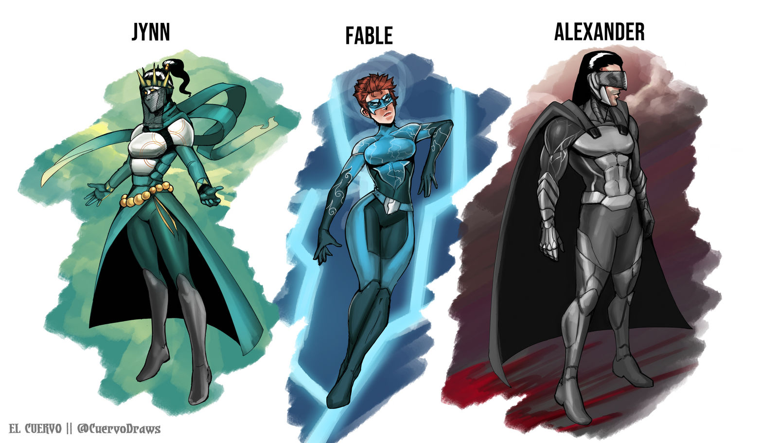 Genderbent Triumvirate by ElCuervoBorracho on DeviantArt