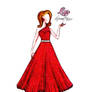 Red Dress Illustration for Leanne Sherwood