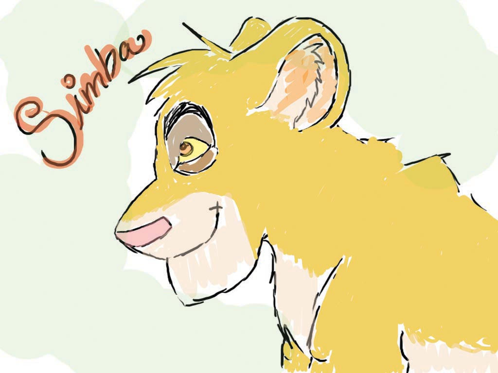 Simba doodle by Raven626 on DeviantArt