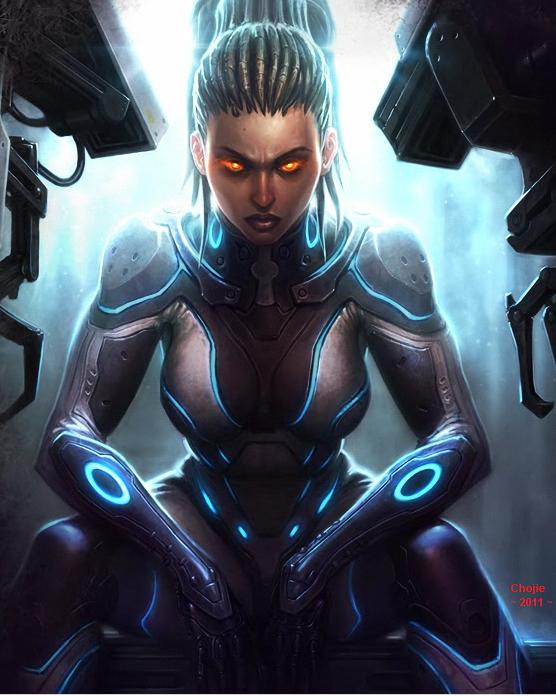 Sarah Kerrigan in Ghost Suit