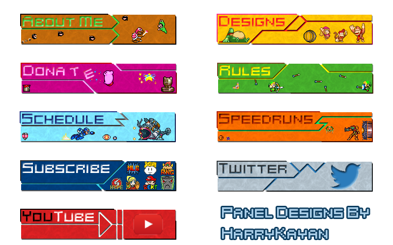 Twitch Panel Designs - For Kronic