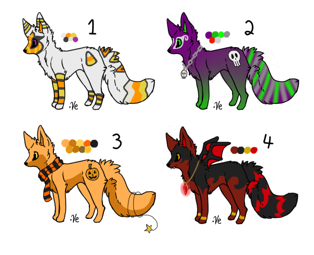 Halloween Fox Adopts Set 1 .:Open:.