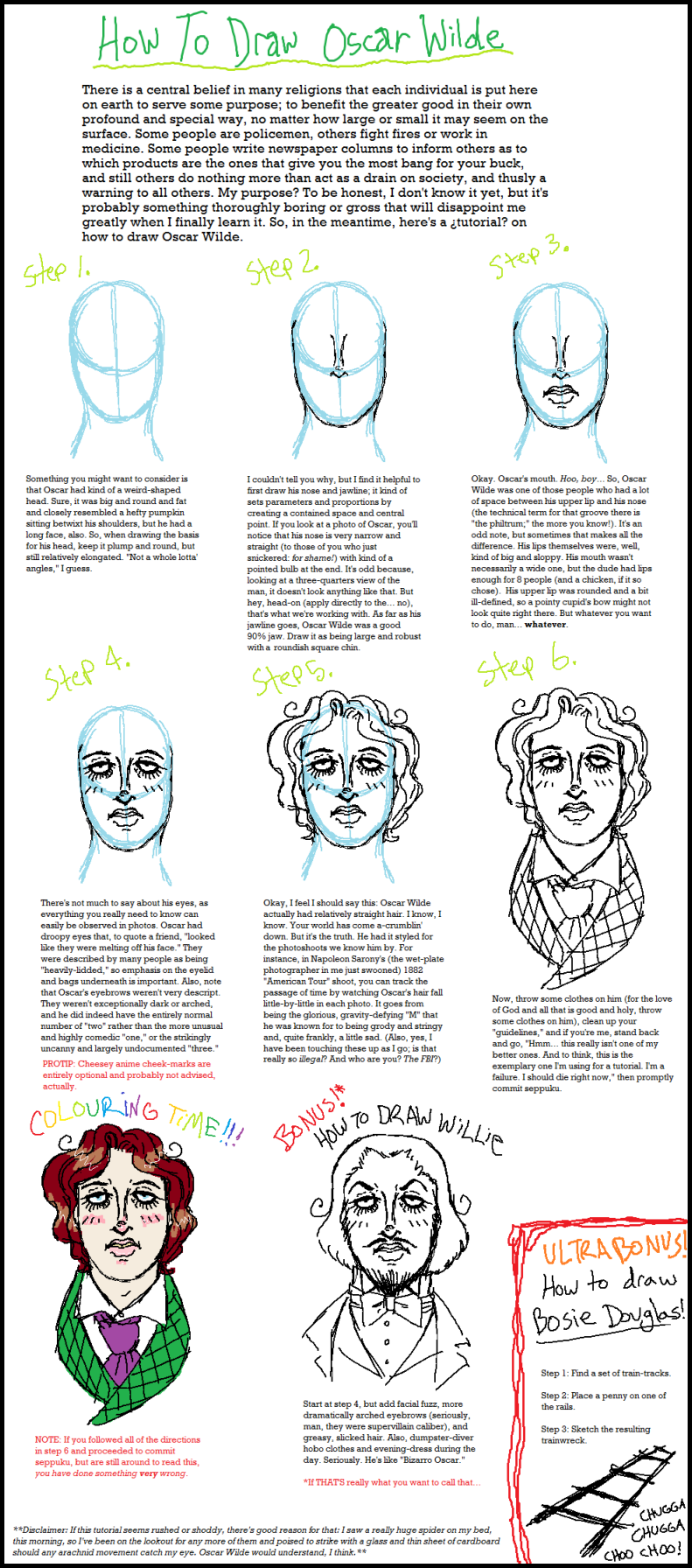 'How to Draw Oscar Wilde'