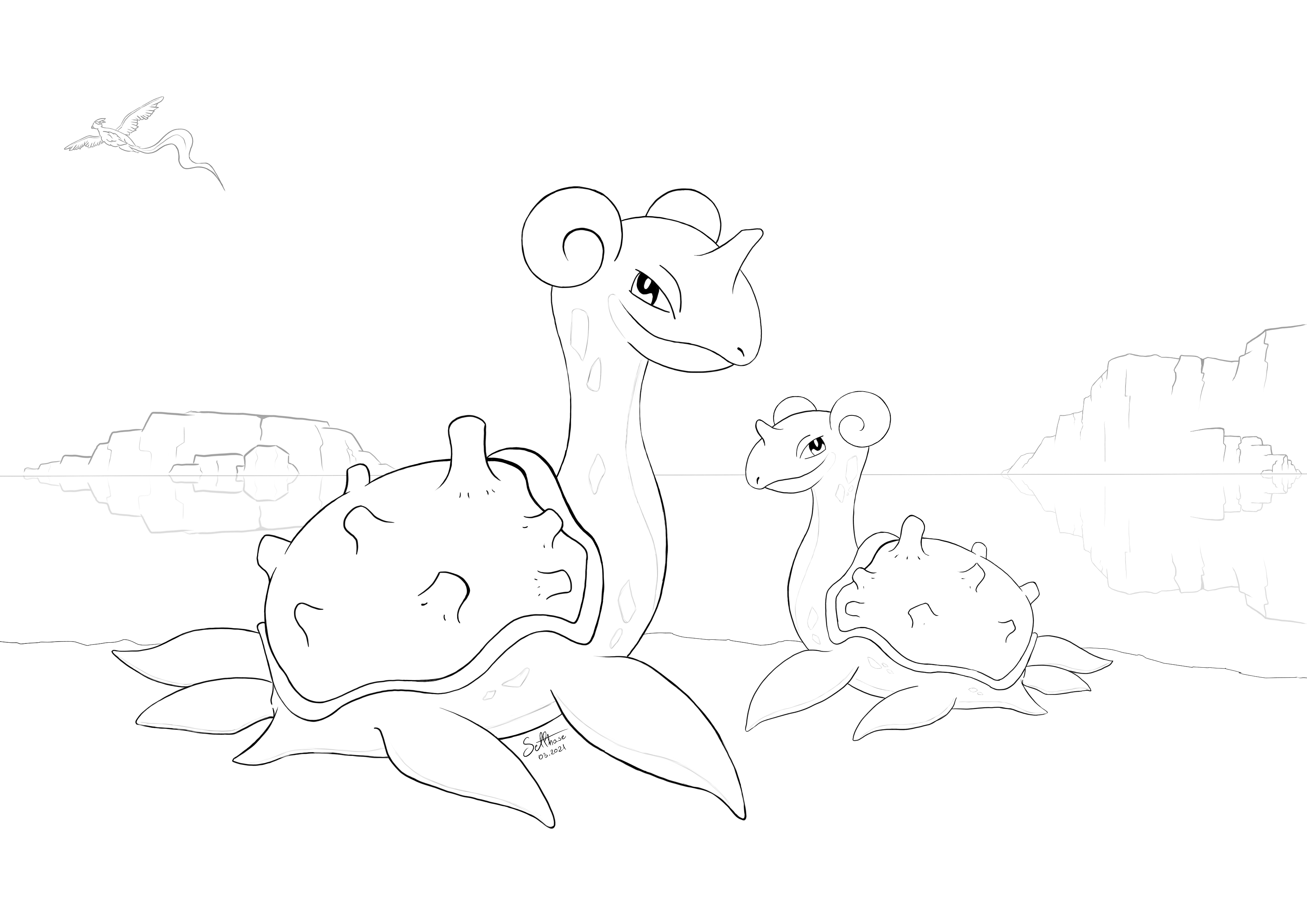 √ Lapras Coloring Page 760 Pokemon Templates Ideas Pokemon Pokemon