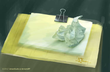 Painting from Nature:  Crumpled Paper