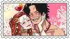 [One Piece] Ace and Sayo stamp