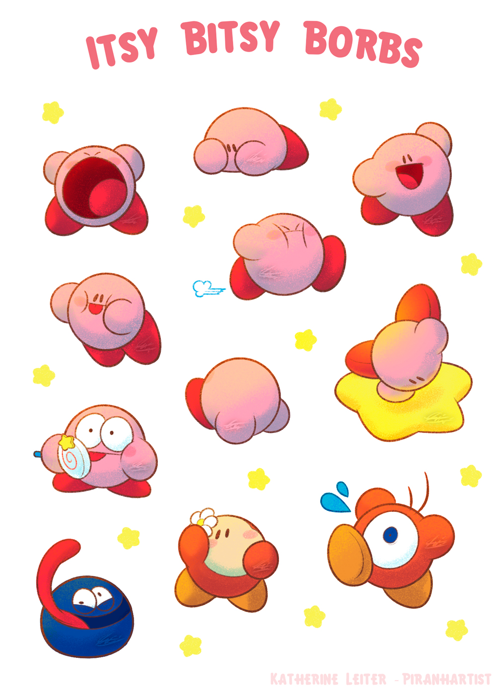 Itsy Bitsy Borbs Stickersheet