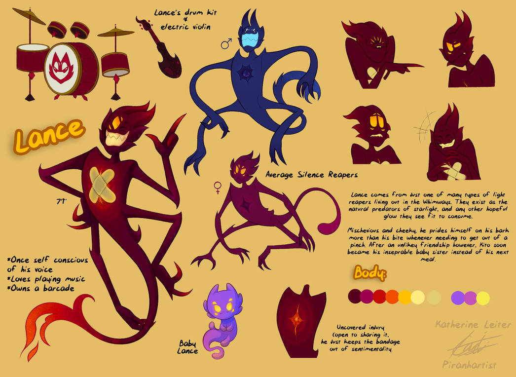 Lance Variations Lance Refsheet by Piranhartist on DeviantArt