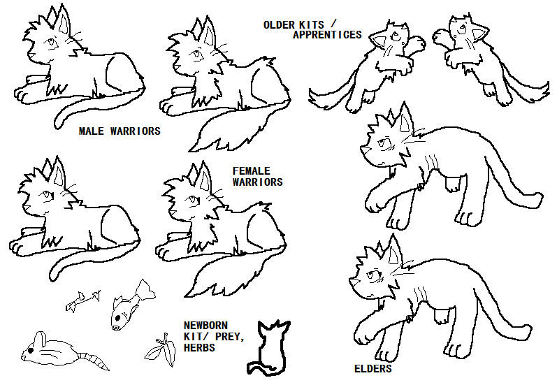 Warrior Cats Template by ThunderJolteon on DeviantArt Warrior Cats Template by ThunderJolteon on DeviantArt