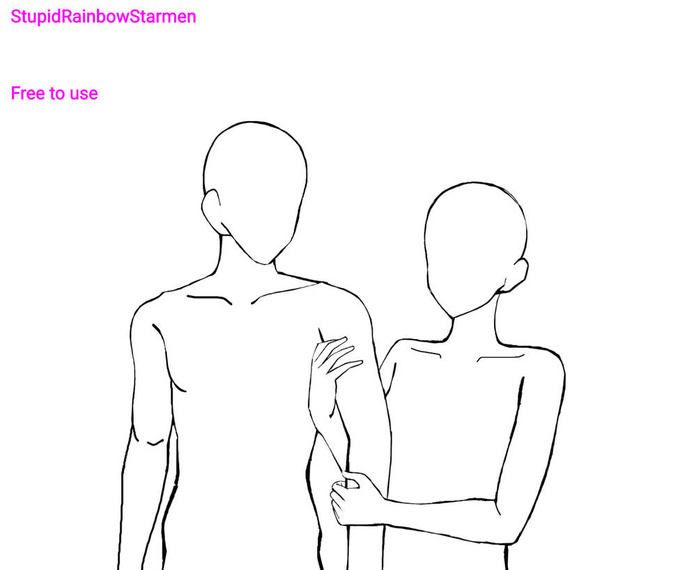 Couple Base Men Couple Base (Free to use!) by StupidRainbowStarmen on DeviantArt