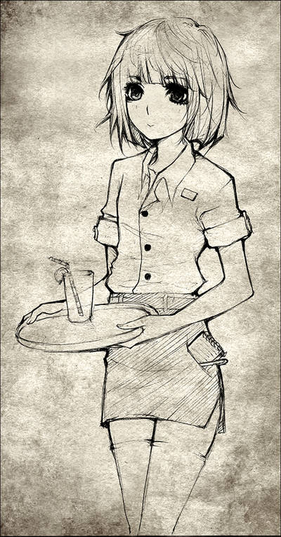 Waitress commission by F-AYN-T by Tsuyoshi-kun