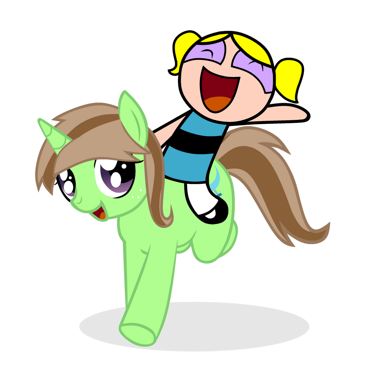 Mlp Ride Pony Ride (Limey + Bubbles - MLP FiM) by Grapefruit-Face on DeviantArt