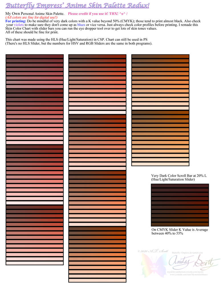 My Anime Skin Palette by Butterfly--Empress on DeviantArt