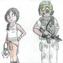 Valvetoons Chell and Adrian Shephard