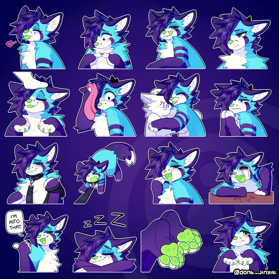 Sticky Sticker Deviantart Eight stickers by Dont-Jinxit on DeviantArt