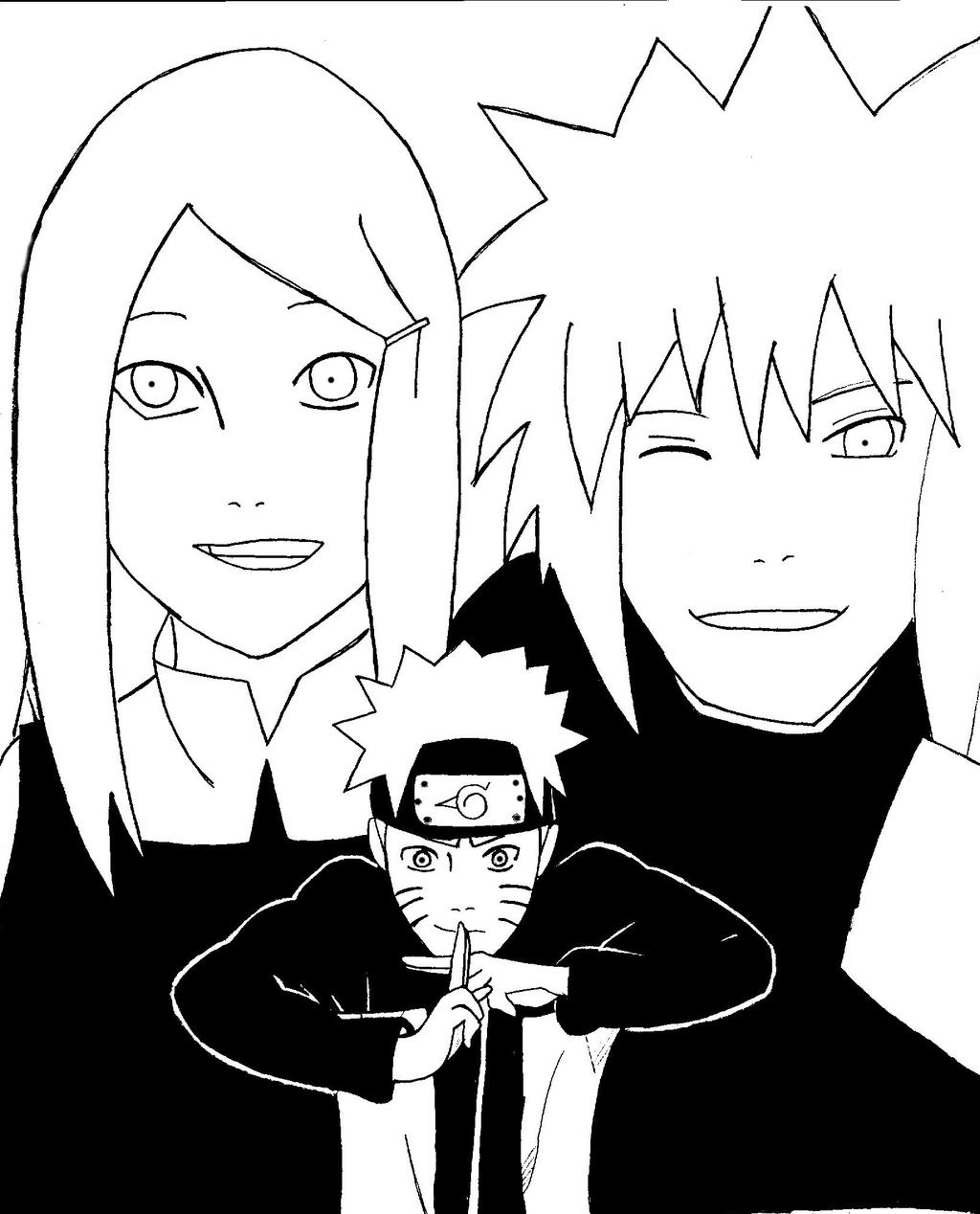 Naruto, Kushina and Minato