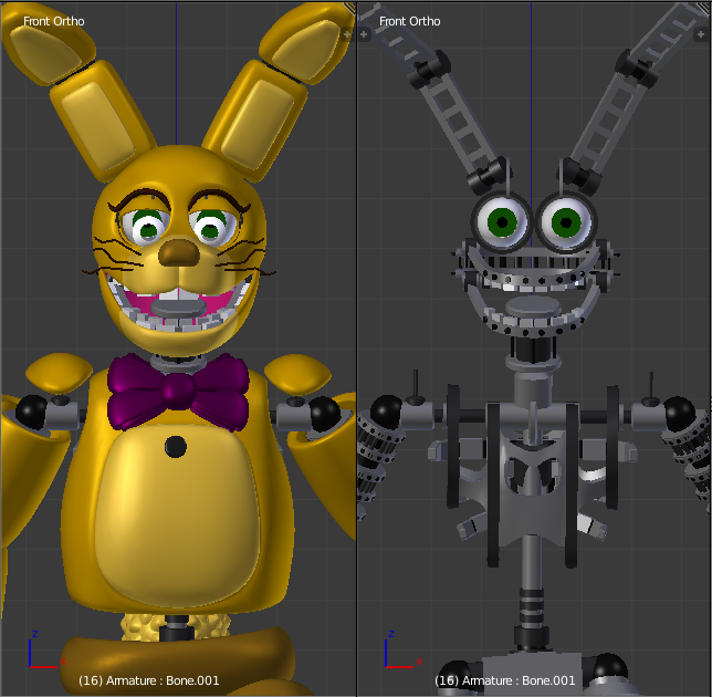 Spring Bonnie Reference Spring Bonnie V2 by FnafKingOfCre on DeviantArt