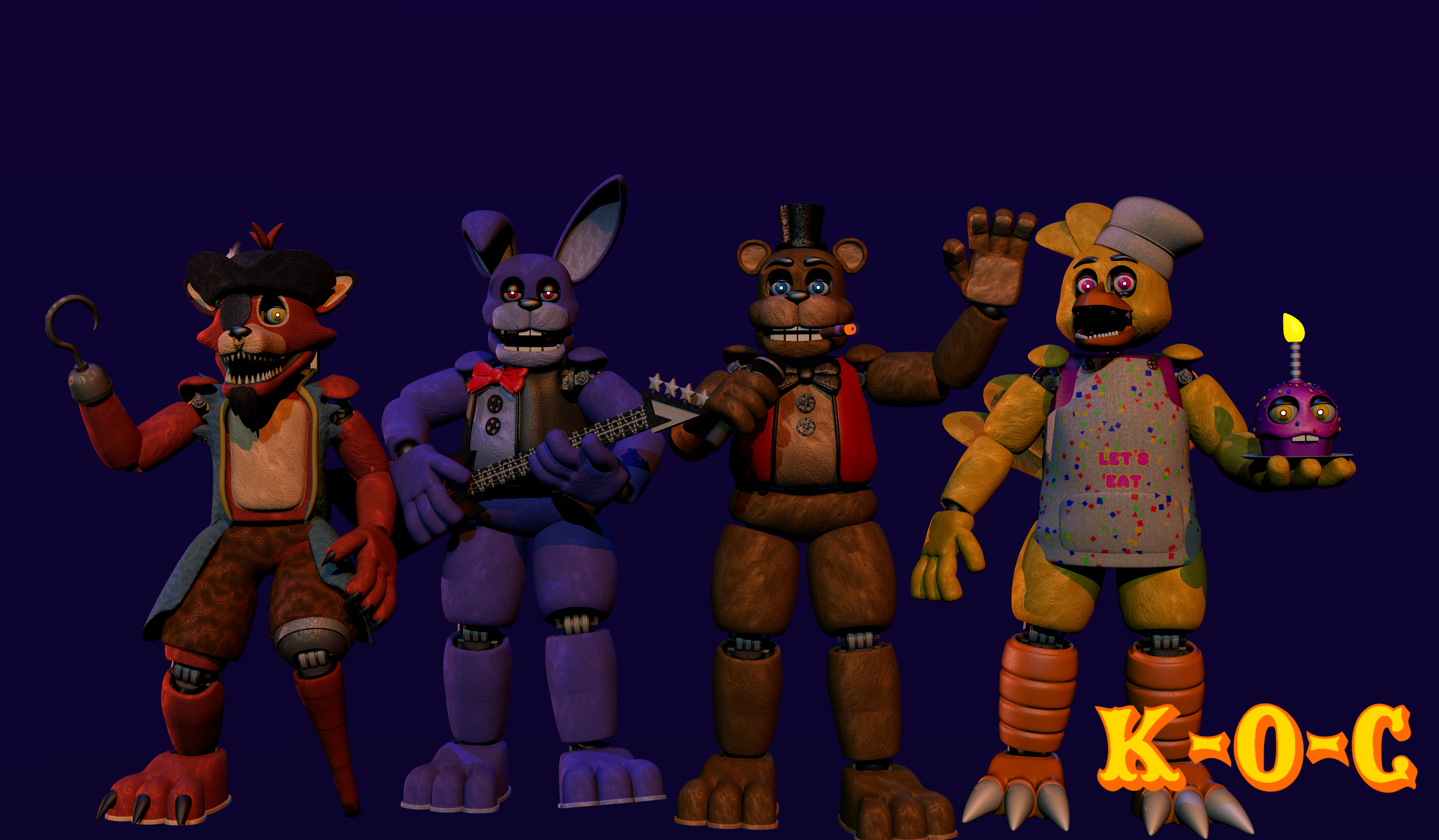 Inaccurate Fnaf 1 pack Download c4d by souger222 on DeviantArt