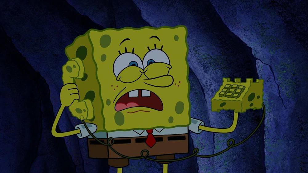 Spongebob with his hand as a Telephone by KingConnor372 on DeviantArt
