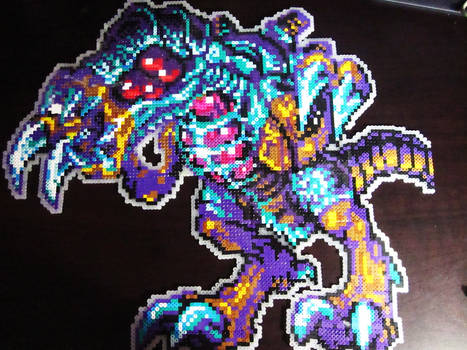 Omega Metroid in Perler