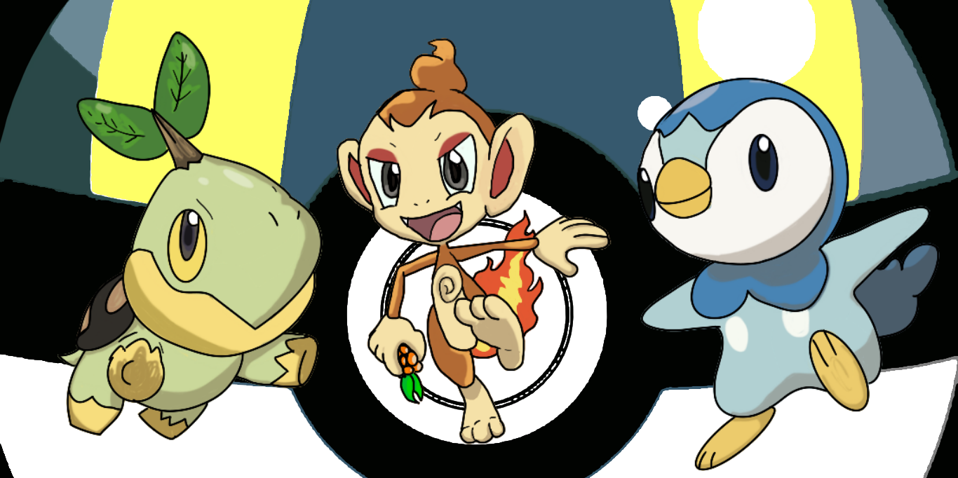 Generation 4 Starters by Fienduredraws on DeviantArt