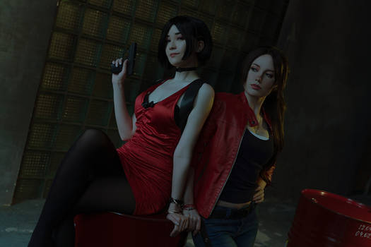 Claire Redfield and Ada Wong