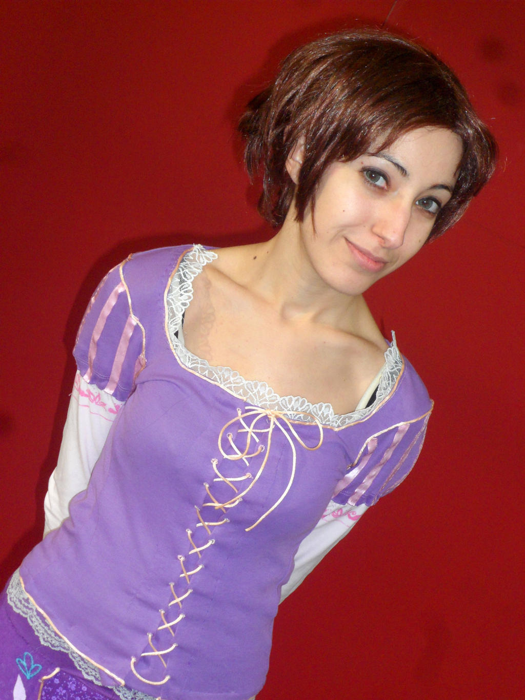 Tangled Rapunzel Cosplay Short Hair By Sawakoragdoll On Deviantart