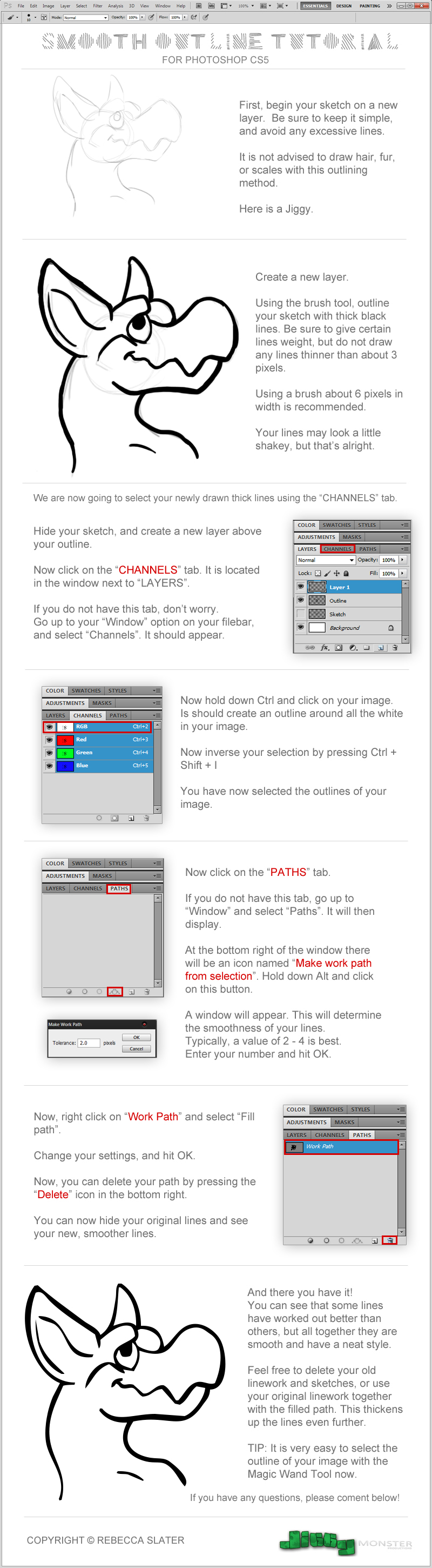 smooth lines tutorial photoshop cs5