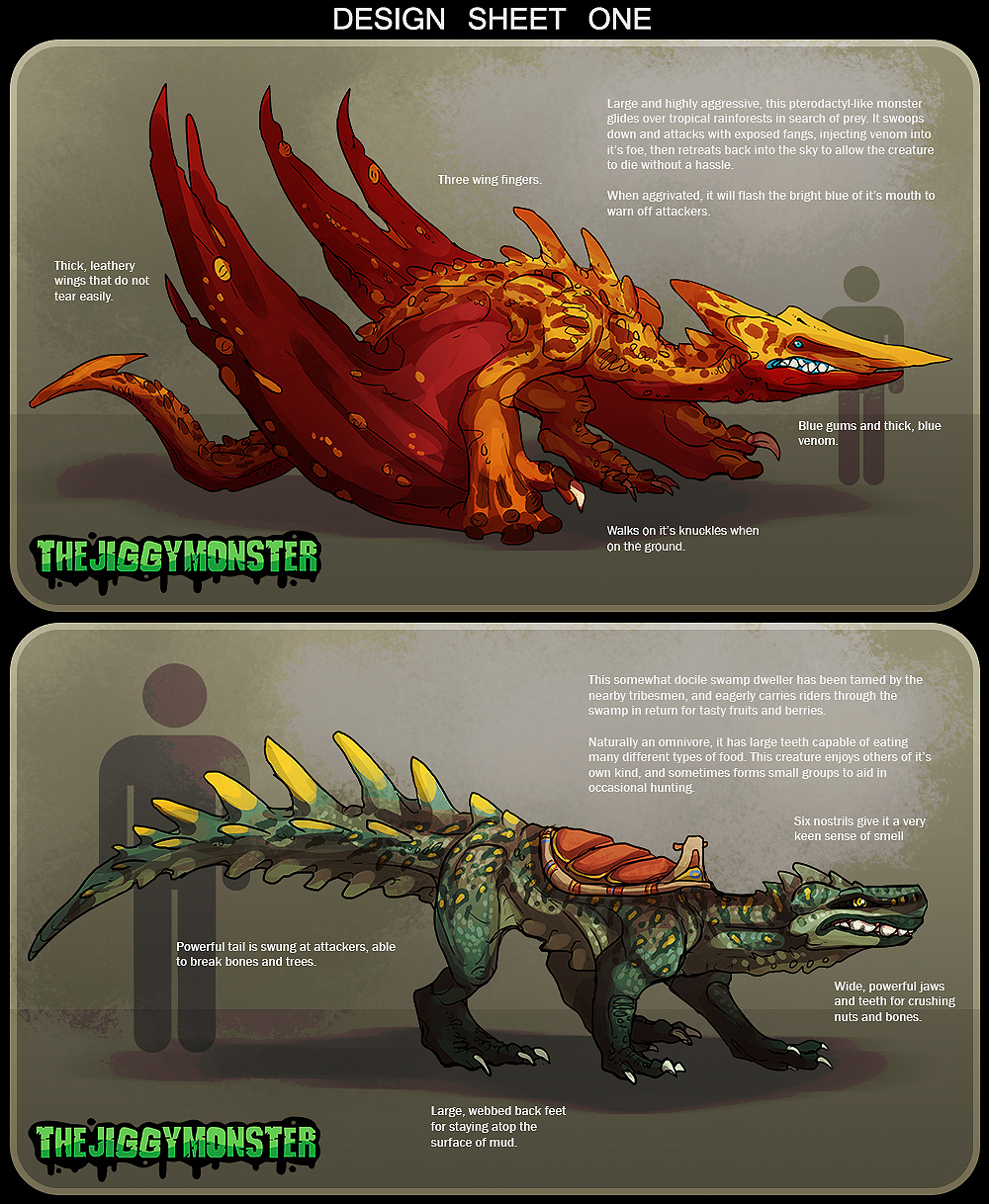 Monster Designs - CLOSED by TheJiggyMonster on DeviantArt