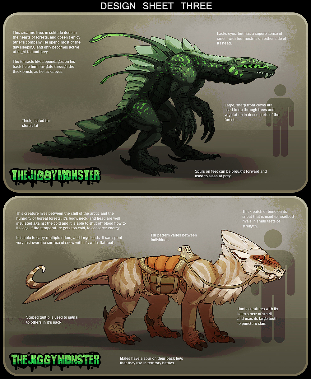 Monster Designs - Customs by TheJiggyMonster on DeviantArt