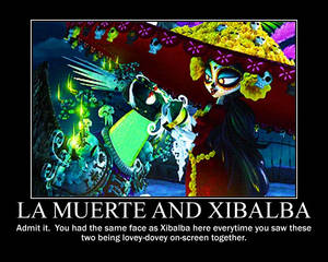 La Muerte and Xibalba Motivational Poster