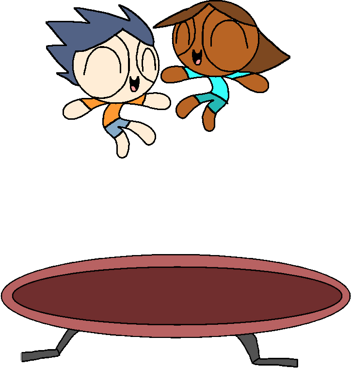Trampoline Rusty Rusty and Ruby jumping on a Trampoline by JordanMeadowsGames on DeviantArt