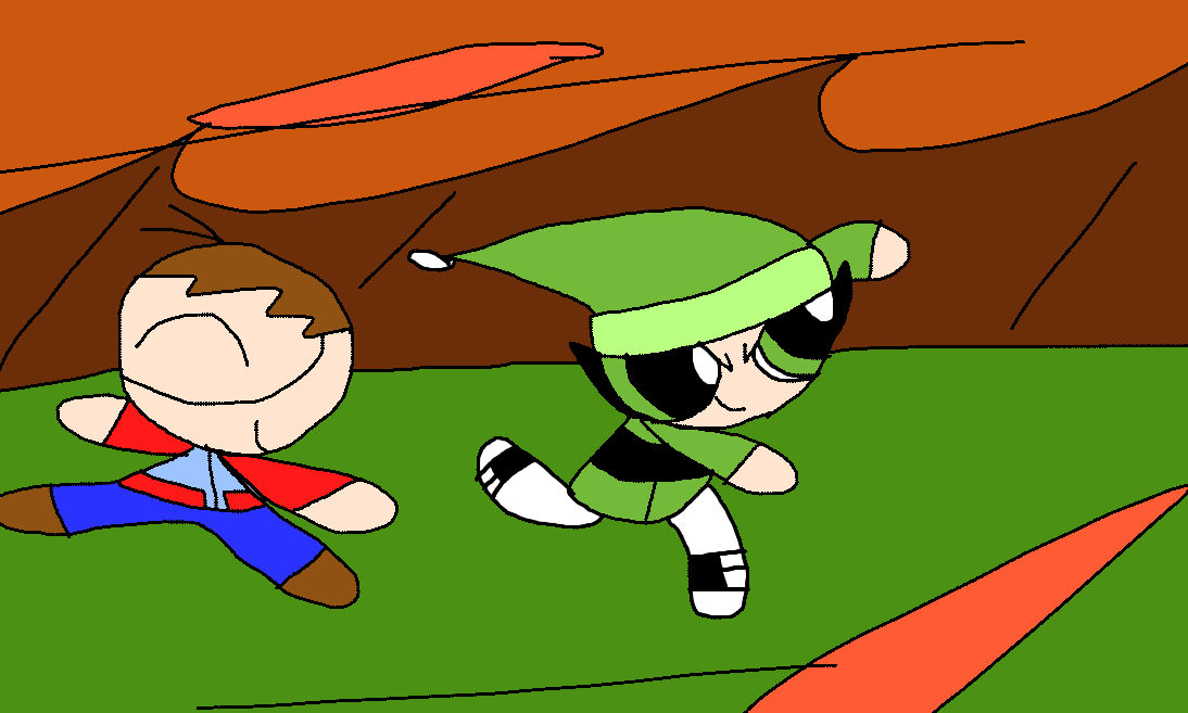 Ian racing with Buttercup by JordanMeadowsGames on DeviantArt