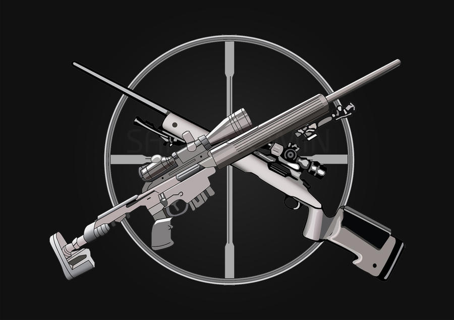 Cross Rifles Drawing Crossed Rifles Illustation by sahilmomin5 on DeviantArt