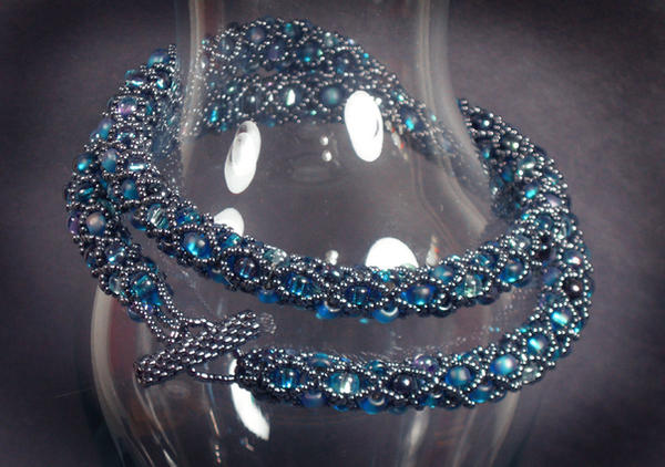 Jewelled Rope in Blues