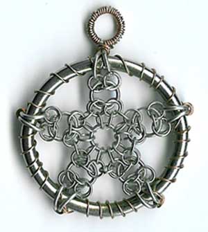 Chainmaile Pentacle