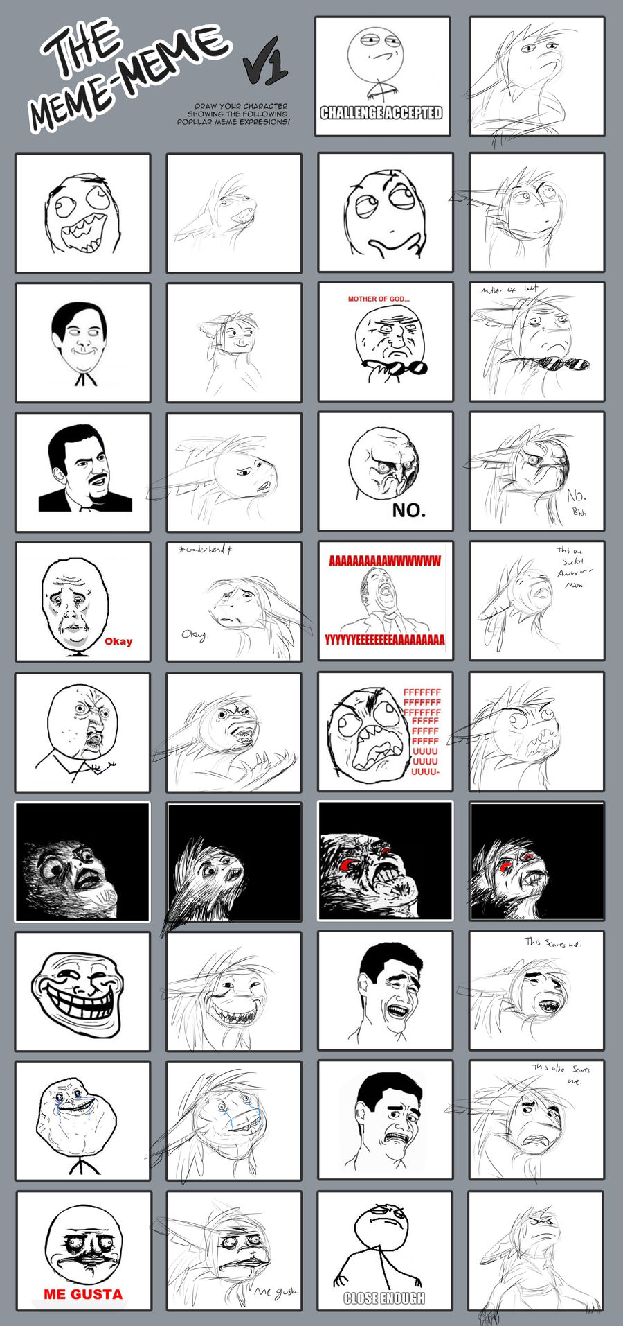 184x Rage Rage Face Meme Classic Rage Comic Funny