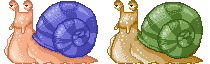 pixel snail by BadgersBakery