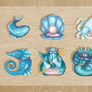 Chess pieces - water theme