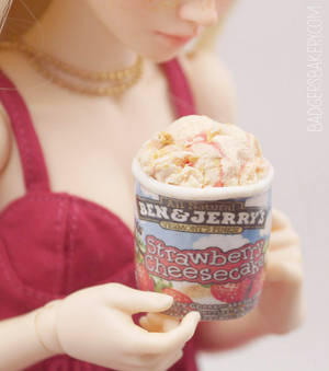 Ben and Jerry's ice cream tub miniature