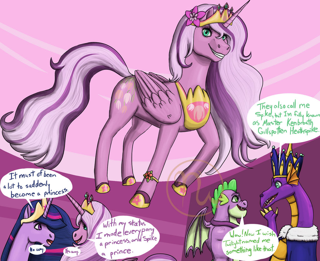 Princess Wysteria + Master Kenbroath - Alicorn AU