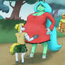 An. Gift: A Very Pregnant Ocelia Going for a Walk