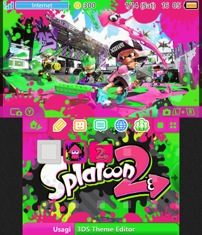 Splatoon 2 Custom 3ds Theme By Digibowser On Deviantart Splatoon 2 Custom 3ds Theme By Digibowser On Deviantart