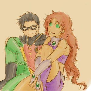 robin and starfire