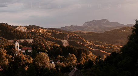 Sundown over Rosia Montana