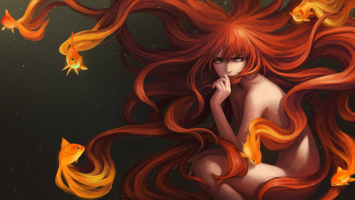 Goldfish_Girl by Unodu