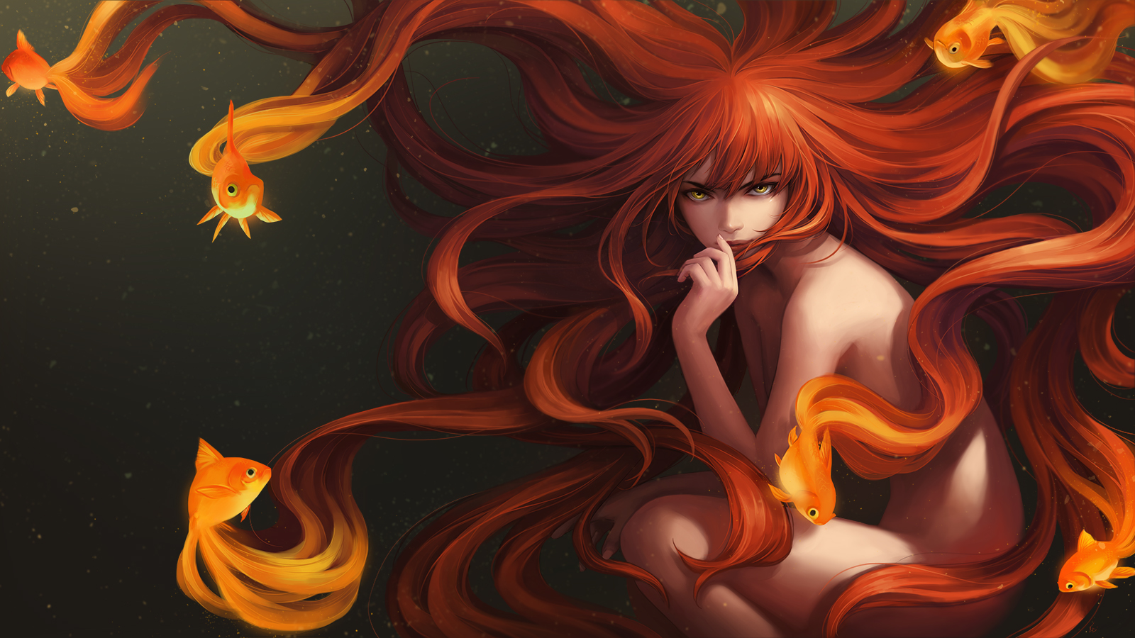 Goldfish_Girl by Unodu