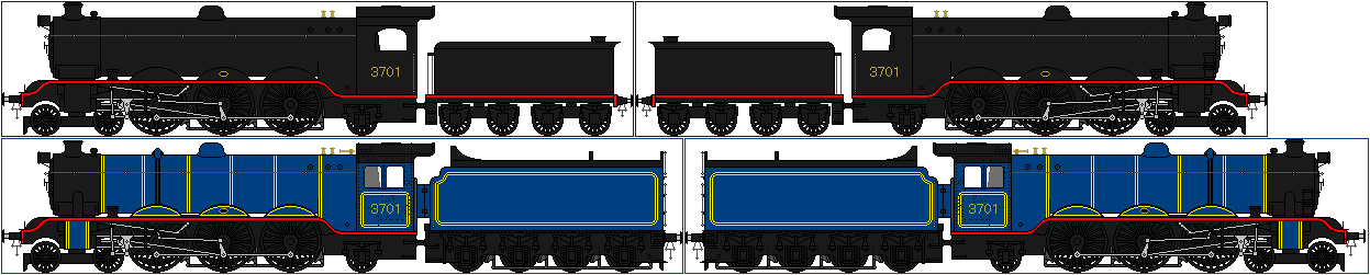 NSWGR (C)37 class 4-6-2 No. 3701 by NewObanProductions19 on DeviantArt