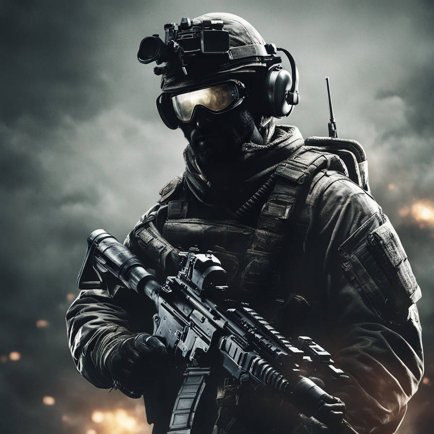 Ghost A call of duty operator with a man o war wit by WIZZY1210 on ...